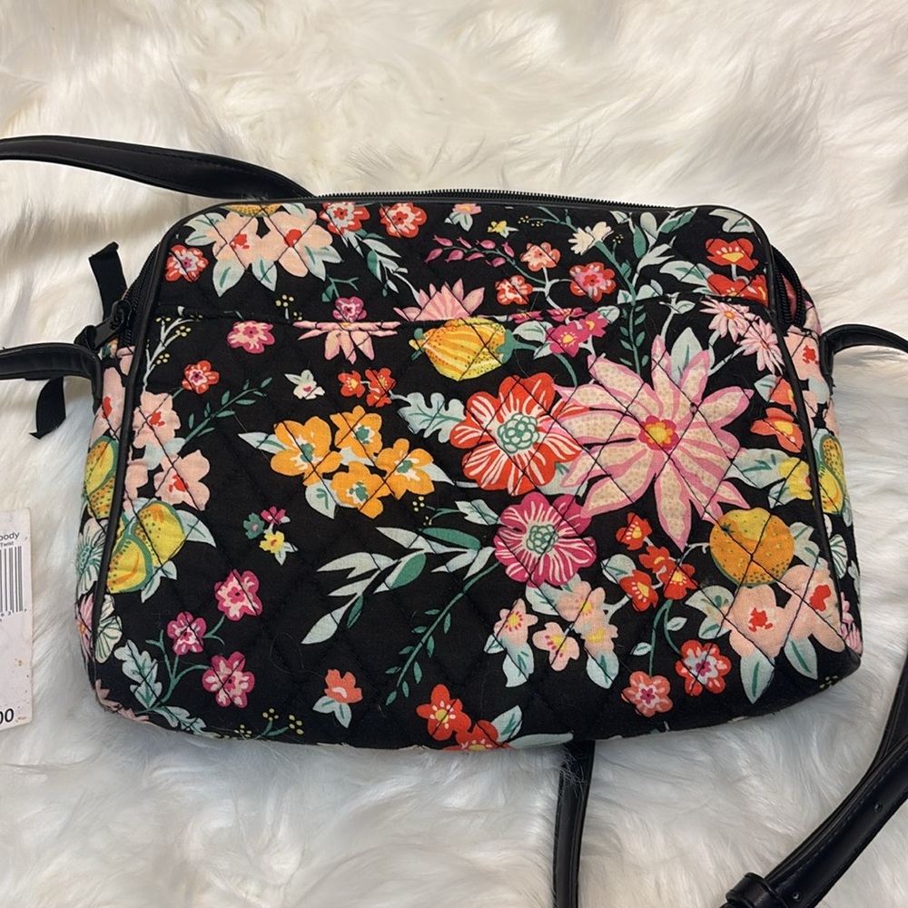 Vera Bradley Pink and Black Crossbody Bag - Picture 2 of 9